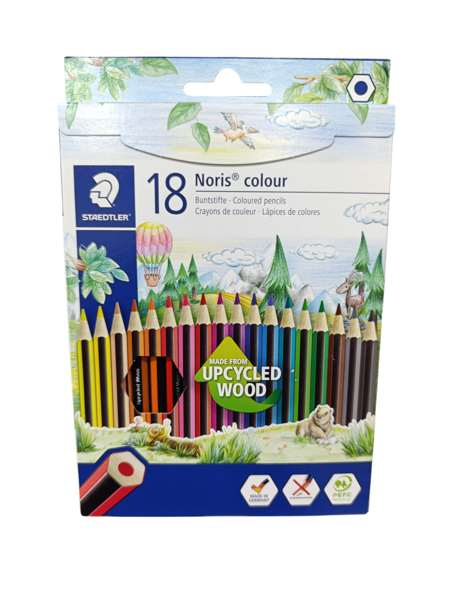 caja lapices de colores NORIS made from recycled wood by STAEDTLER