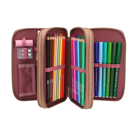 TOPModel estuche triple FLORAL