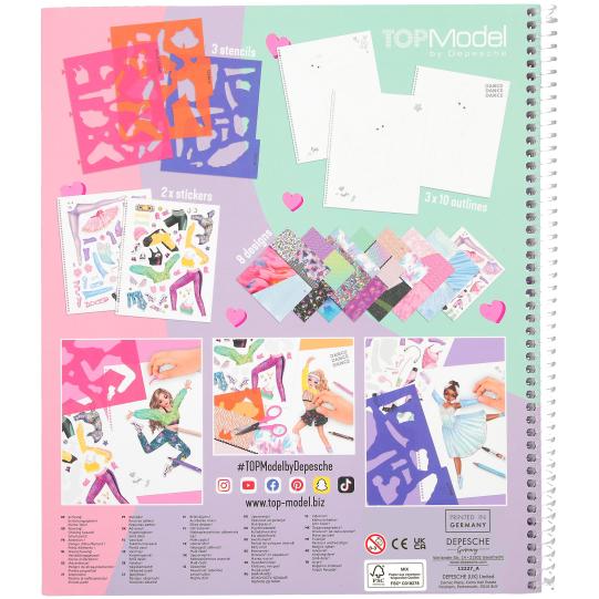 Cuaderno para colorear TOPModel DANCE