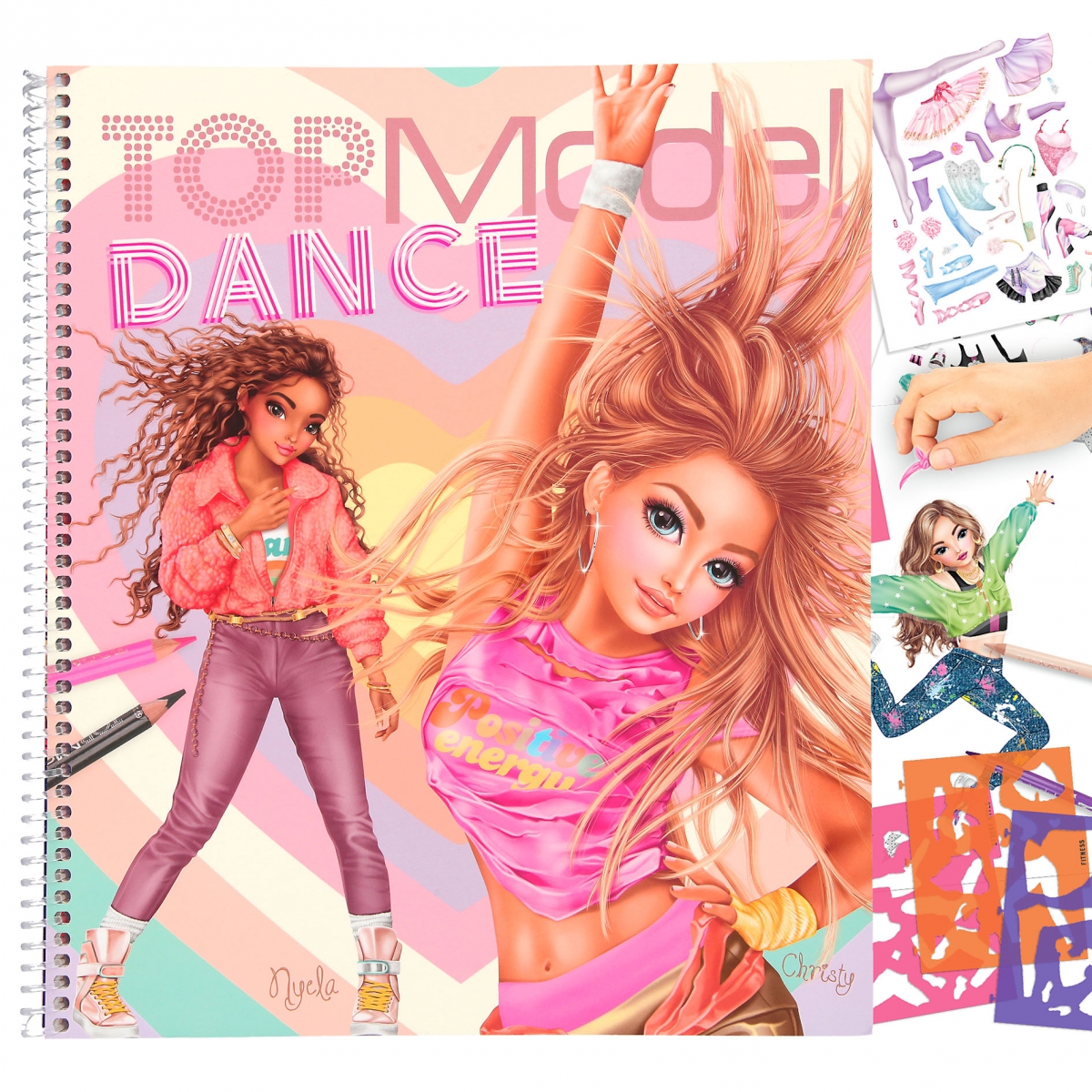 Cuaderno para colorear TOPModel DANCE