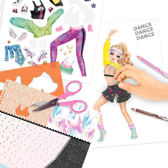 Cuaderno para colorear TOPModel DANCE
