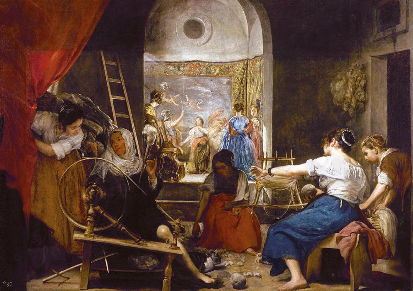 PUZZLE 8000 Las hilanderas o La fábula de Aracne, Diego Velázquez de EDUCA