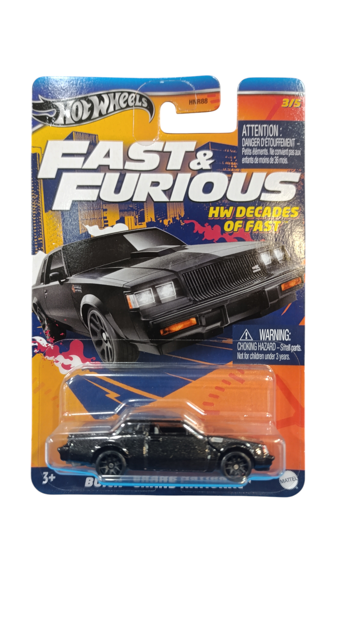 Hot Wheels fast&furious BUICK GRAND NATIONAL 3/5 mattel HRW43