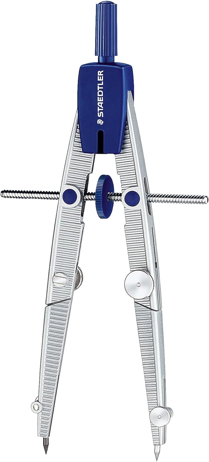 Staedtler NORIS CLUB 550 01, compás escolar de precisión con rueda de ajuste