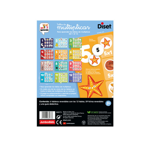 juego Tablas de Multiplicar DISET ref 68973