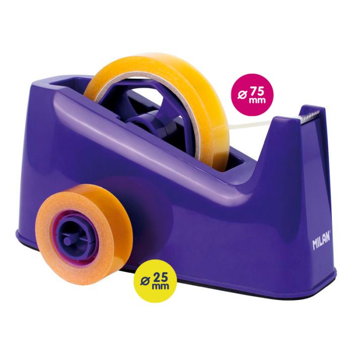 Caja portarrollos con doble adaptador 66 m serie Acid,2 colores by MILAN