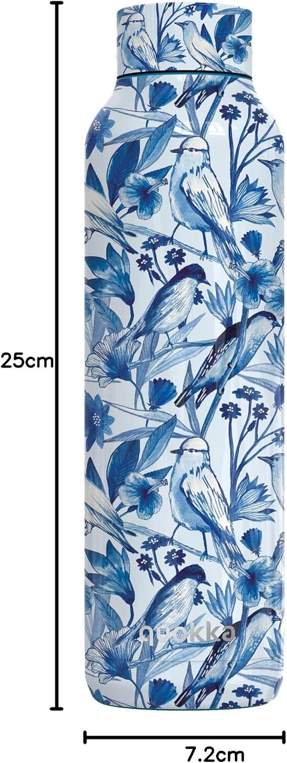 QUOKKA BOTELLA TERMO ACERO INOXIDABLE SOLID PORCELAIN SPARROW 630 ML
