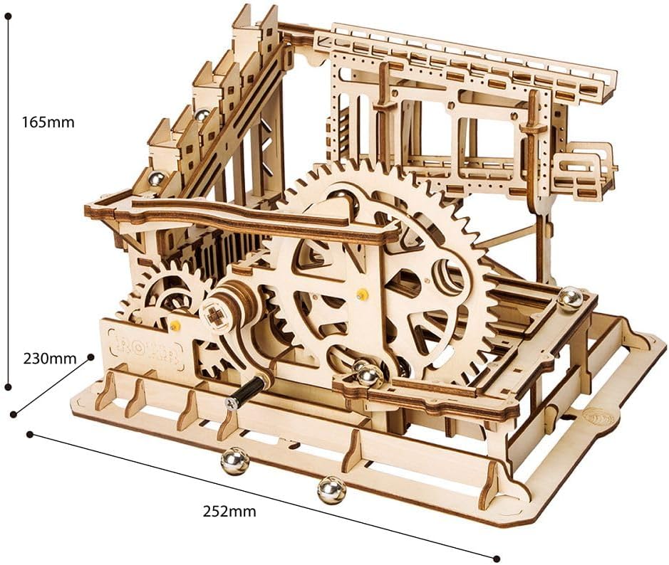Robotime-LG502 Juego, Color Madera, Cog Coaster (LG502)
