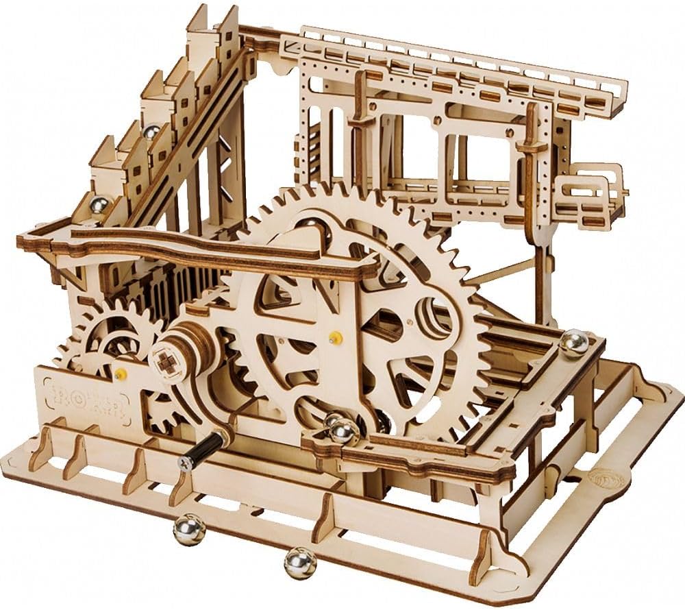 Robotime-LG502 Juego, Color Madera, Cog Coaster (LG502)