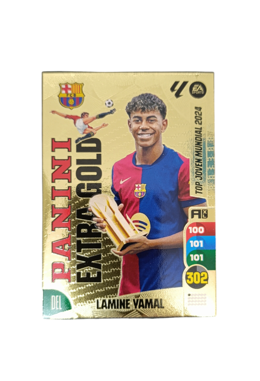 Card Extra Gold LAMINE YAMAL Adrenalynxl 2024-2025 de PANINI