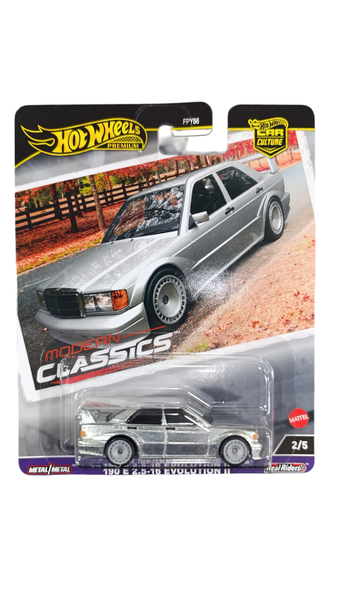 Hot Wheels Car Culture 1990 MERCEDES-BENZ 190 E 2.5-16 EVOLUTION II HRV98