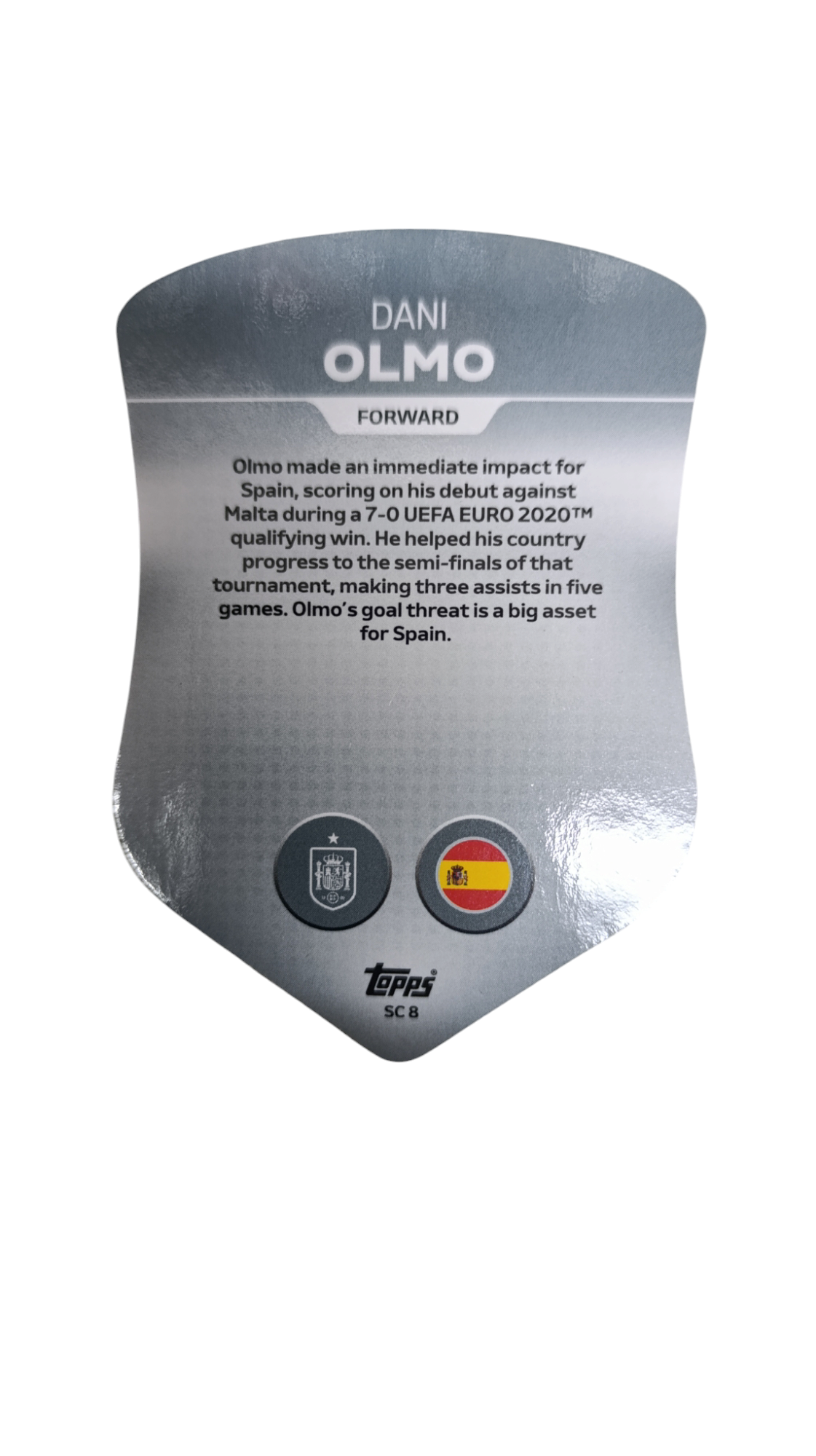card OLMO  SC 8 by TOPPS
