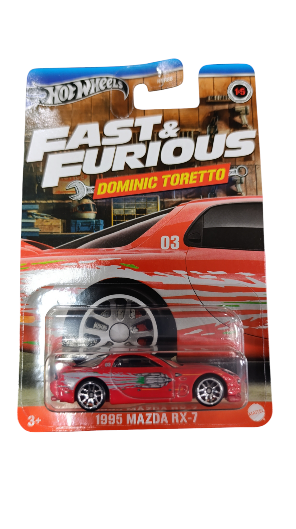 Hot Wheels 1995 MAZDA RX-7 DOMINIC TORETTO HRW46