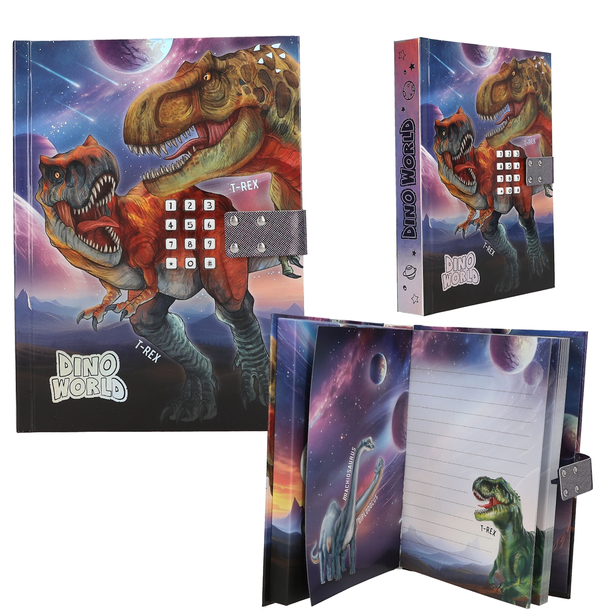 Dino World diario con código y sonido 13581A by DEPESCHE