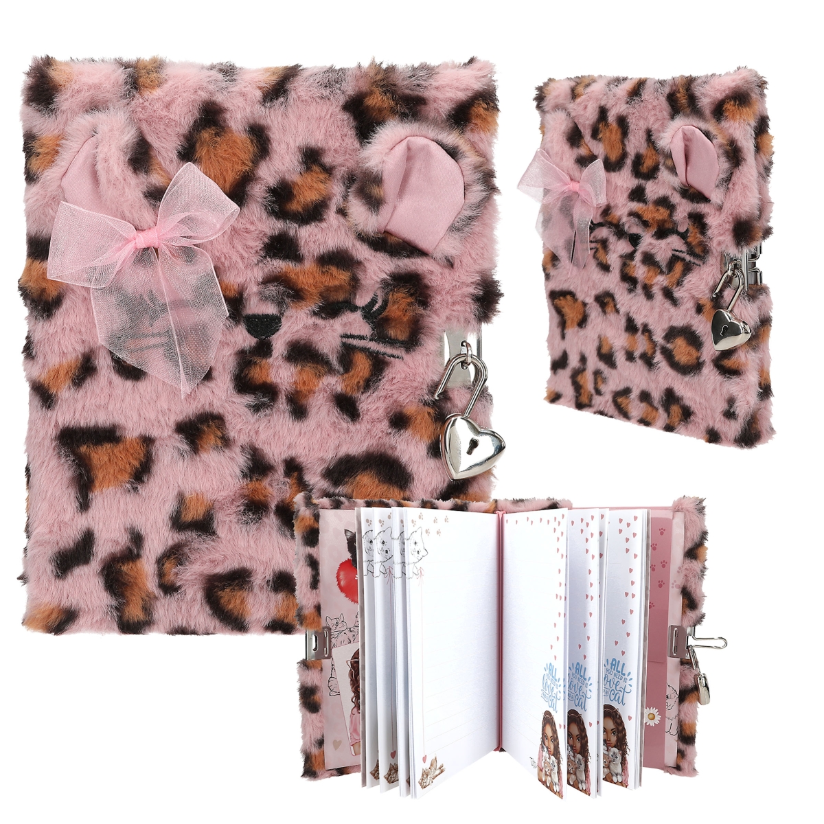 TOPModel diario con candado rosa COSY CAT 13357A