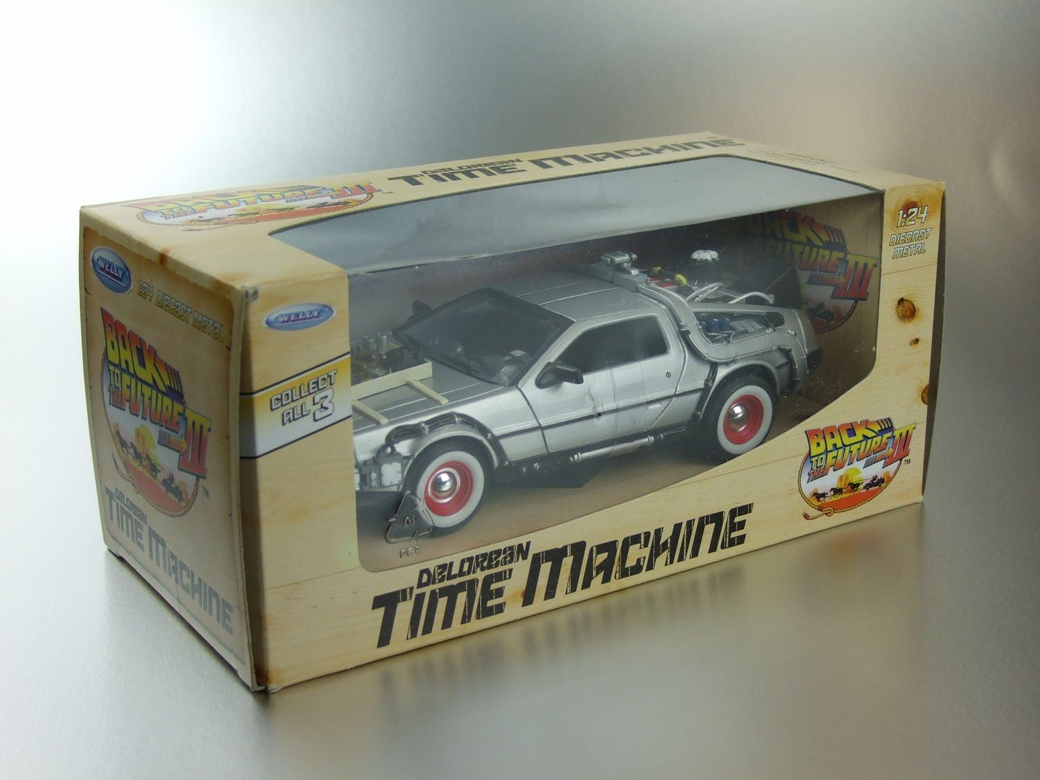 Welly Réplica Delorean Regreso Al Futuro 3 Escala 1/24 