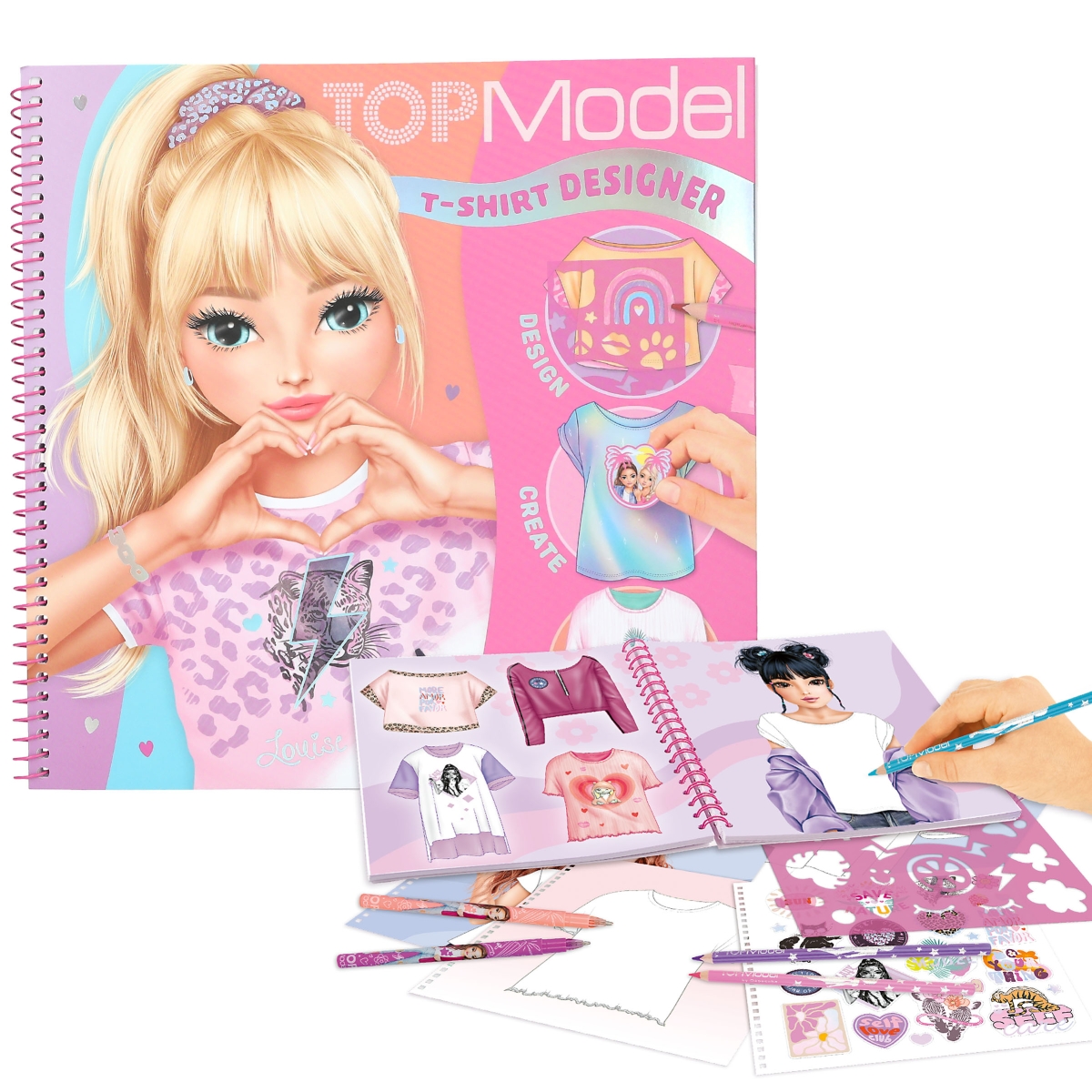 T-Shirt Designer cuaderno para colorear TOPModel