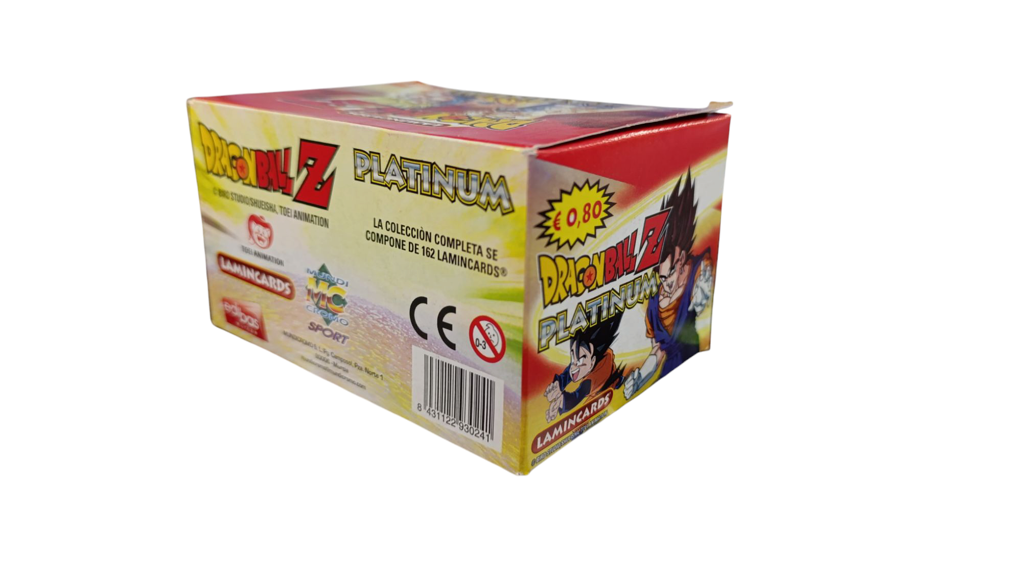 caja 30 sobres lamincards platinum DRAGONBALL Z