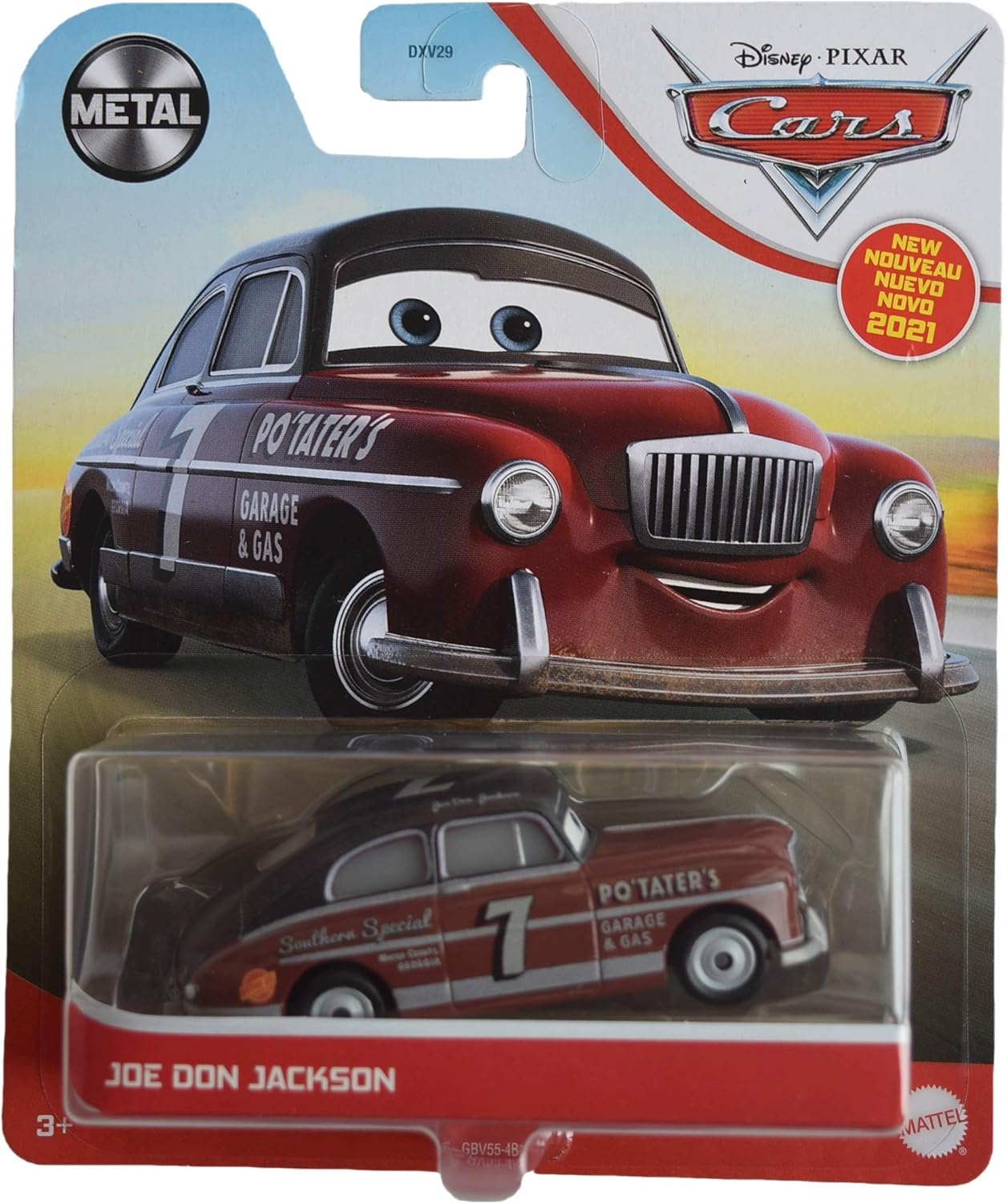 coche metal Disney Pixar CARS 1:55 JOE DON JACKSON