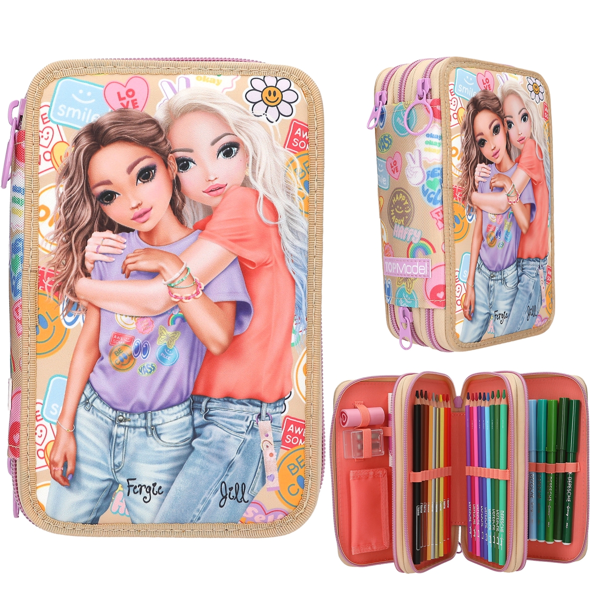 TOPModel estuche triple GIRL POWER