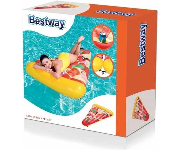 COLCHONETA HINCHABLE PIZZA BESTWAY 1,88x1,30 m