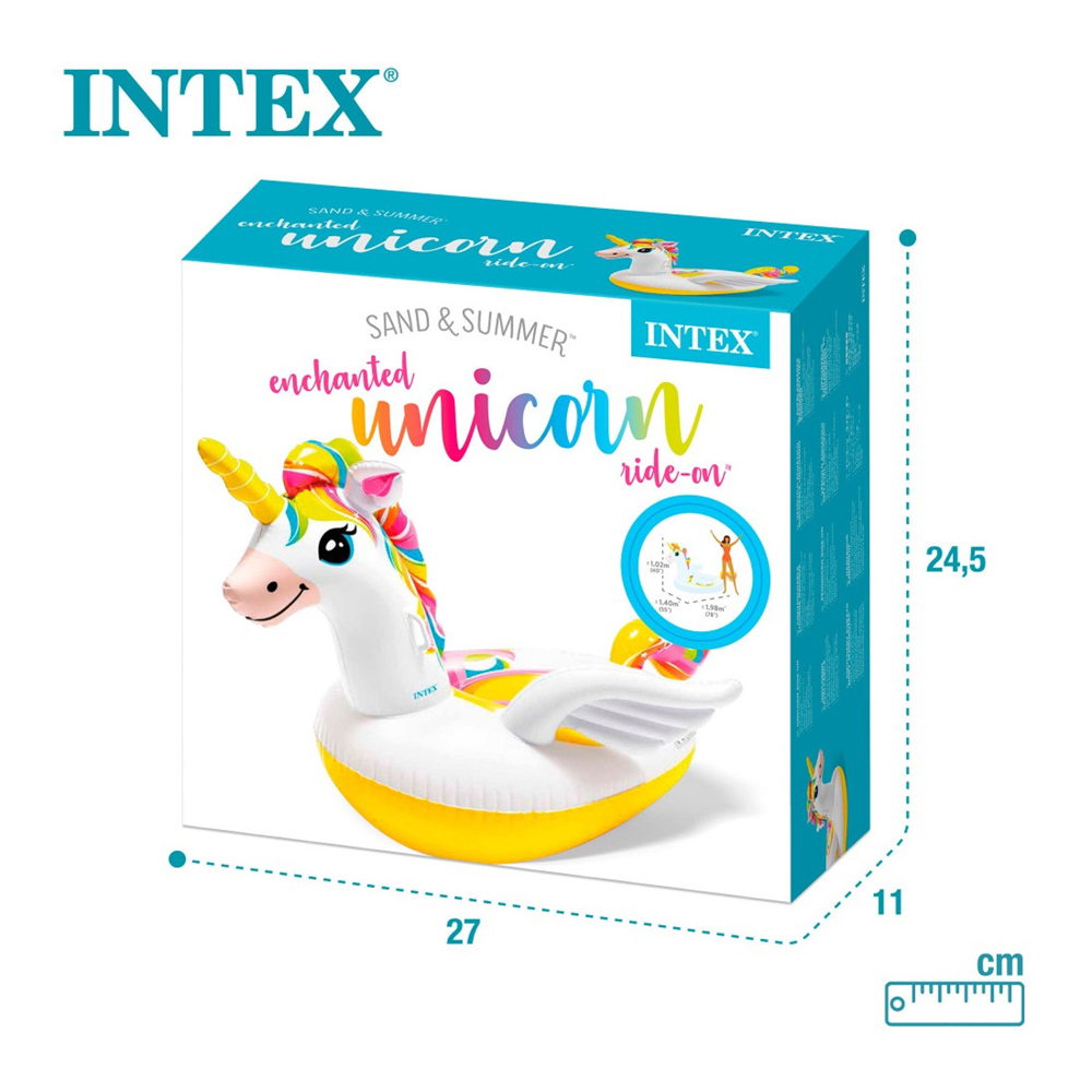Hinclable Unicornio INTEX 1,98X1,40X0,97 M