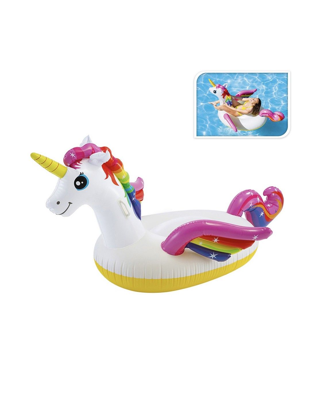 Hinclable Unicornio INTEX 1,98X1,40X0,97 M