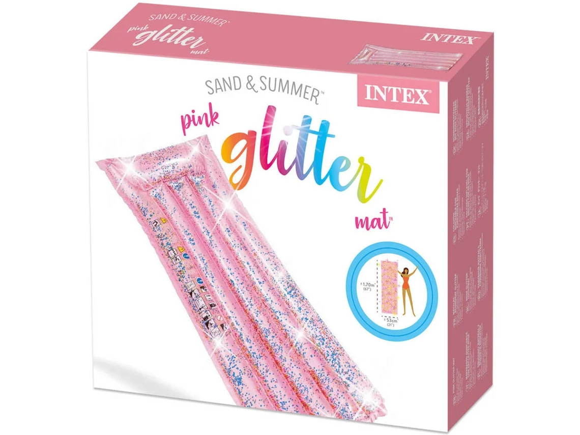 Colchoneta Glitter INTEX 1,70X 0,53 M