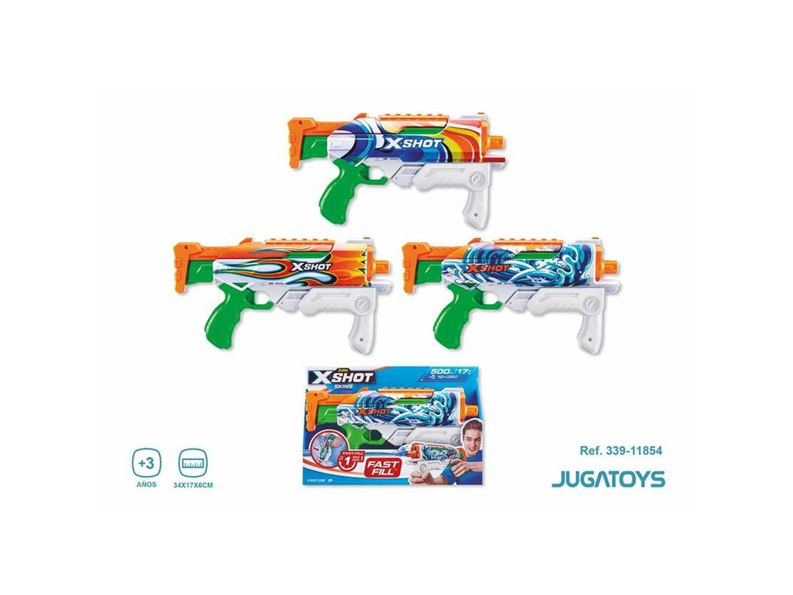 Pistola de Agua Jugatoys X-Shot Skins Hyperload Fast-Fill 34 x 17 x 6 cm