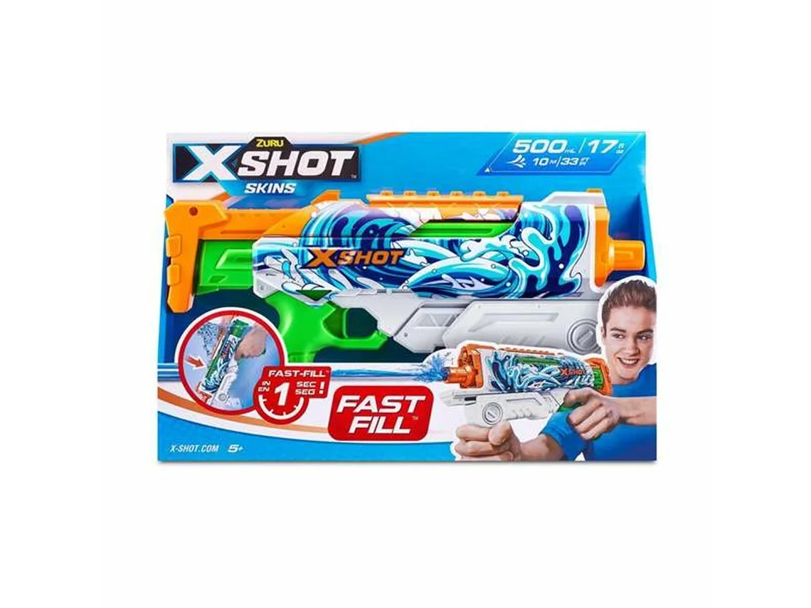 Pistola de Agua Jugatoys X-Shot Skins Hyperload Fast-Fill 34 x 17 x 6 cm
