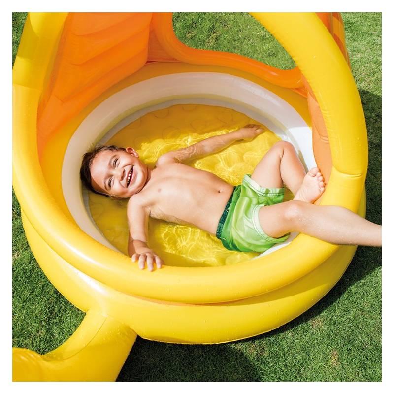Piscina Bebé Caracol Con Sombrilla INTEX 1,45X1,02X0,74 M