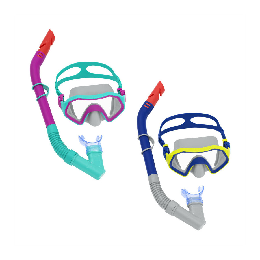 Set CRUSADER gafa + tubo BESTWAY colores aleatorios