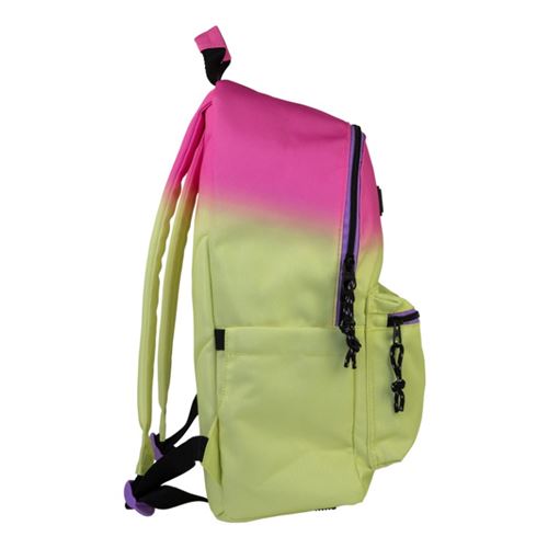 Mochila escolar Milan 2 cremalleras (22L) Sunset Amarillo-rosa 