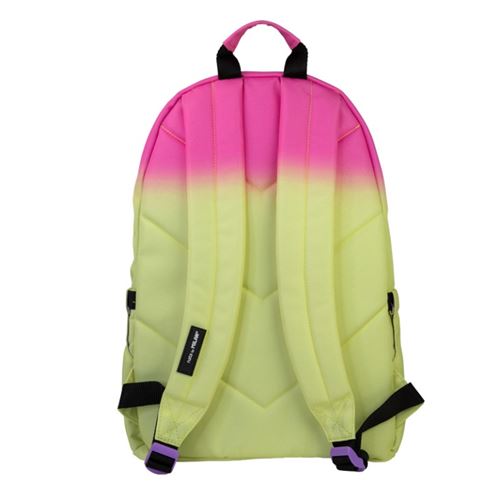 Mochila escolar Milan 2 cremalleras (22L) Sunset Amarillo-rosa 