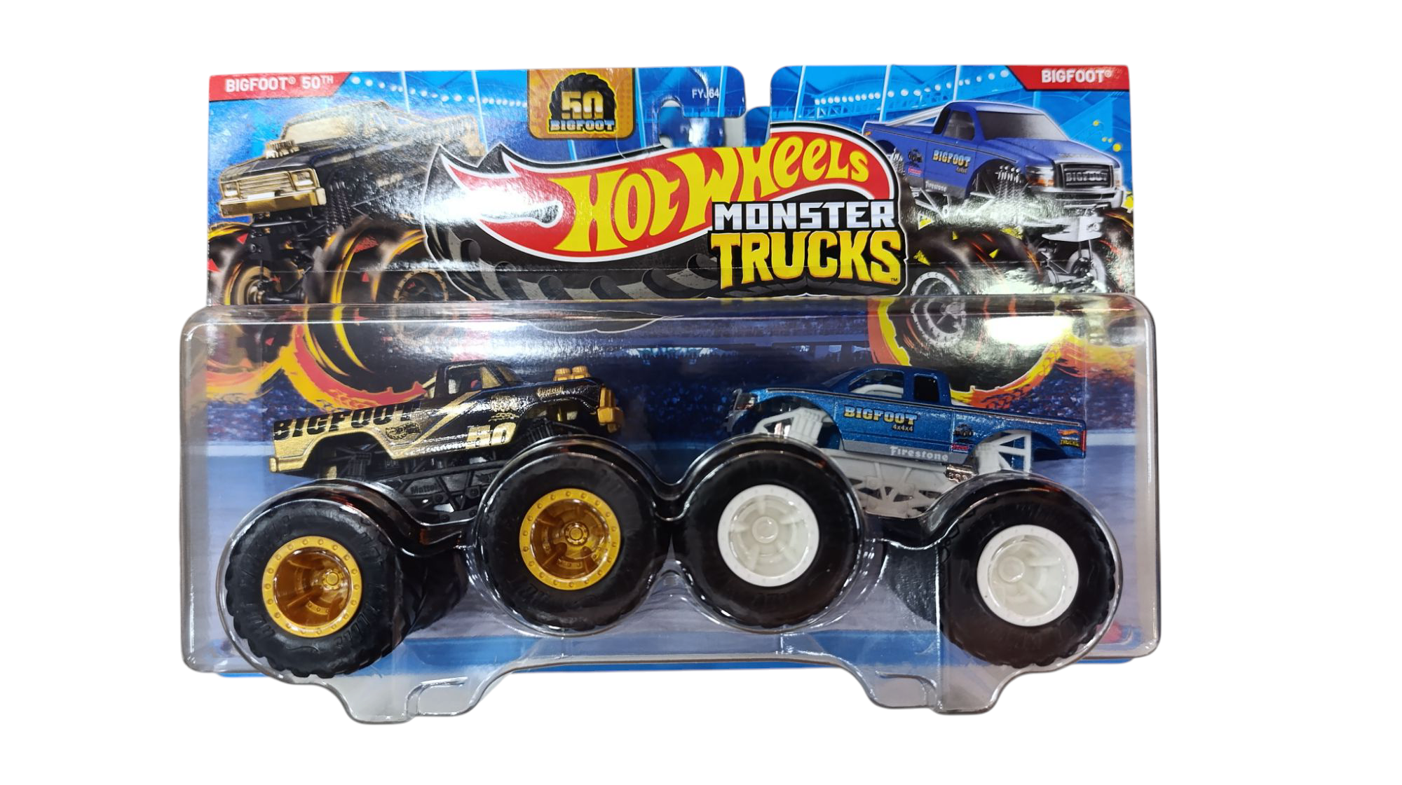 pack 2 MONSTER TRUCKS HOT WHEELS JCC69
