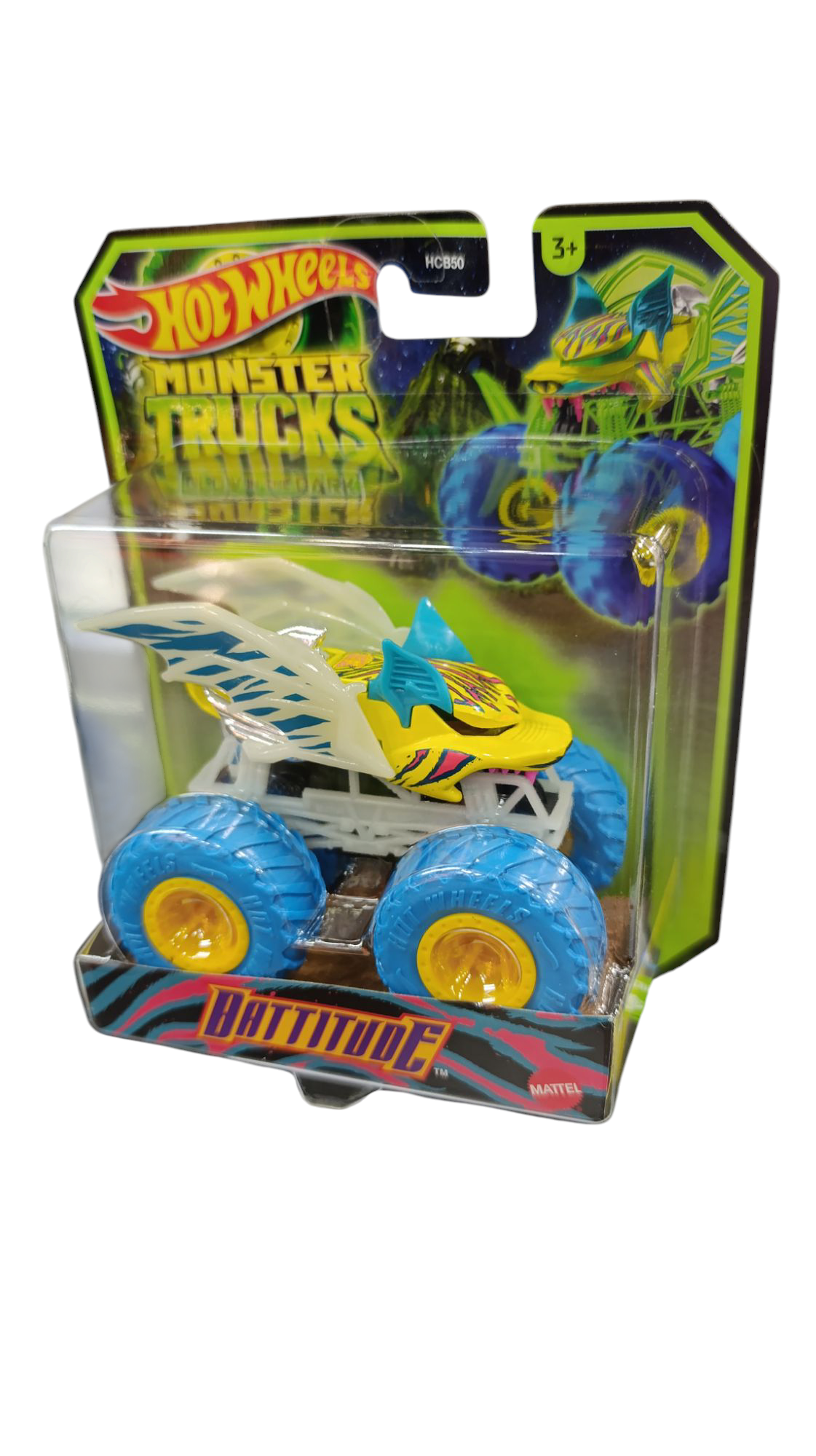 HOT WHEELS MONSTER TRUCK Glow in the Dark BATTITUDE HWC89
