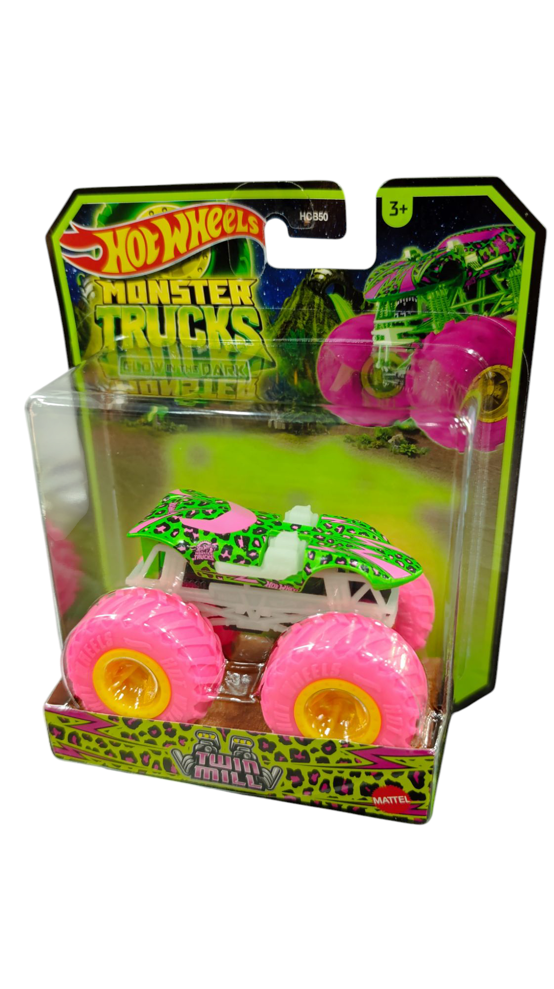 HOT WHEELS MONSTER TRUCK Glow in the Dark TWIN MILL HVH80