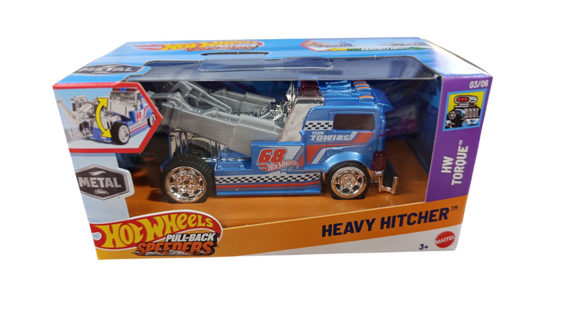 HOT WHEELS Pull-Back SPEEDERS HEAVY HITCHER HPR80