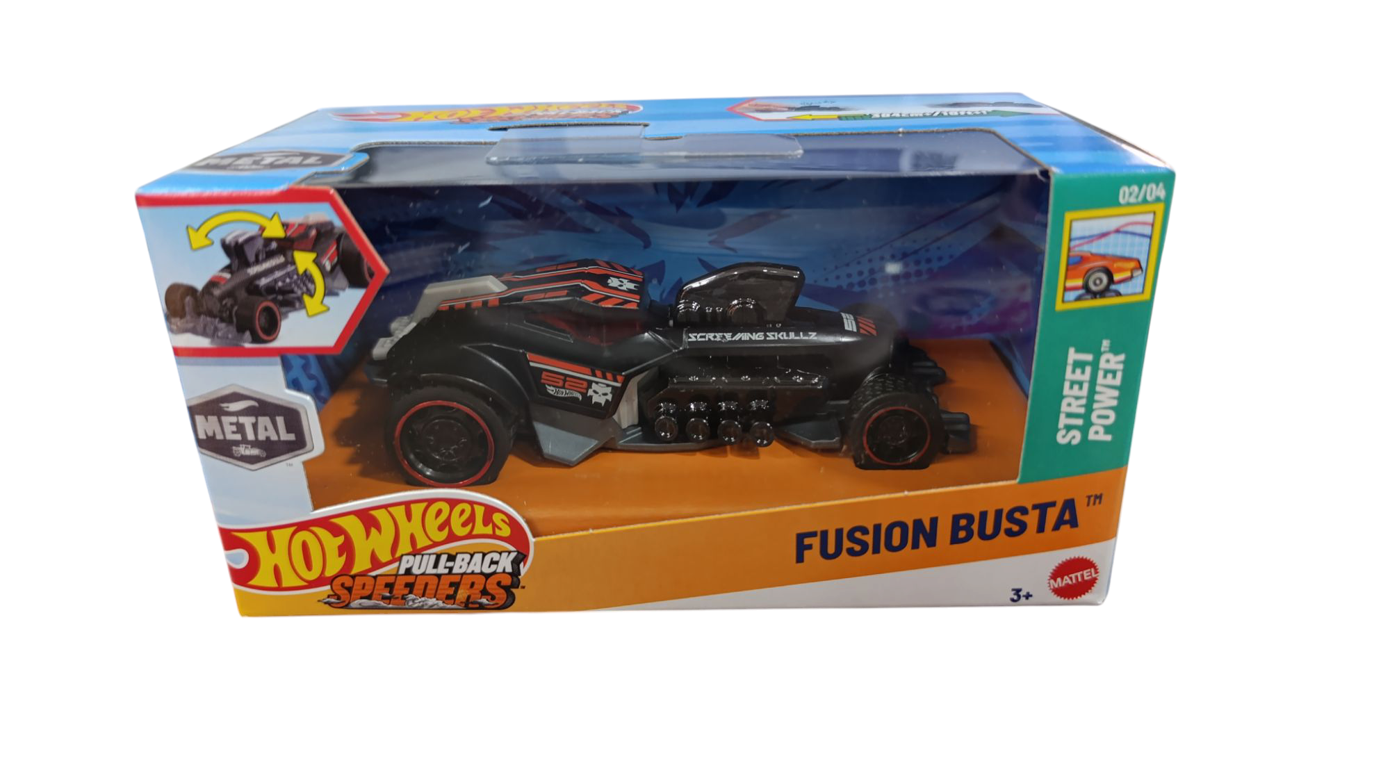 HOT WHEELS Pull-Back SPEEDERS FUSION BUSTA HPR83