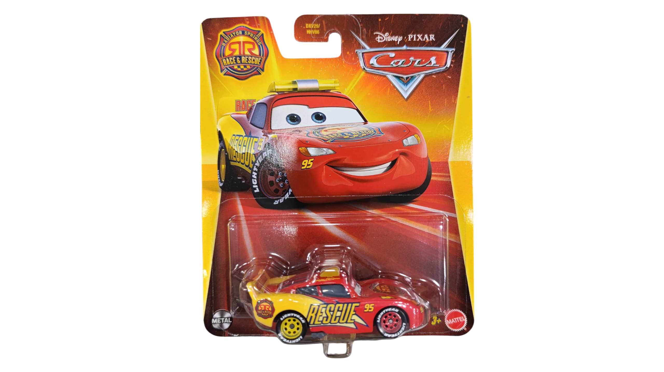 coche metal Disney Pixar CARS 1:55 RAYO MCQUEEN RESCUE JDG59