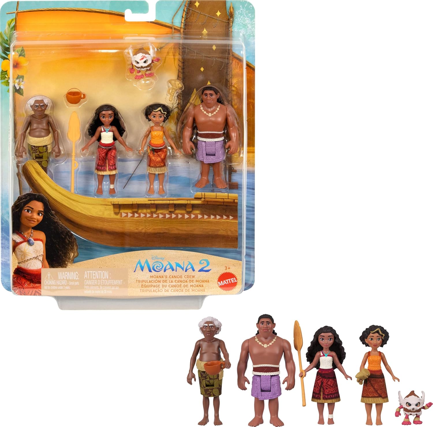 playset disney VAIANA 2 de 10cm MATTEL JBT53