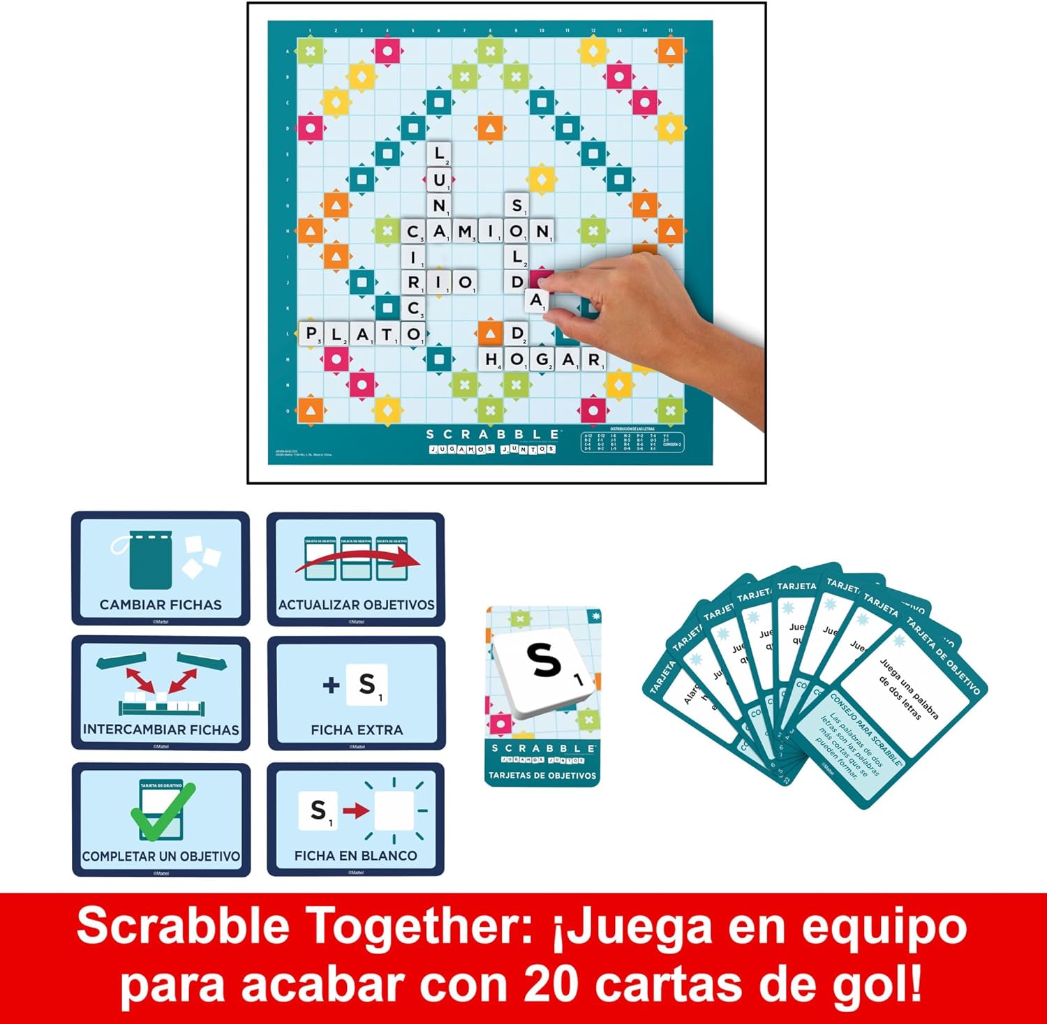 juego de mesa SCRABBLE clásico de MATTEL HXV99