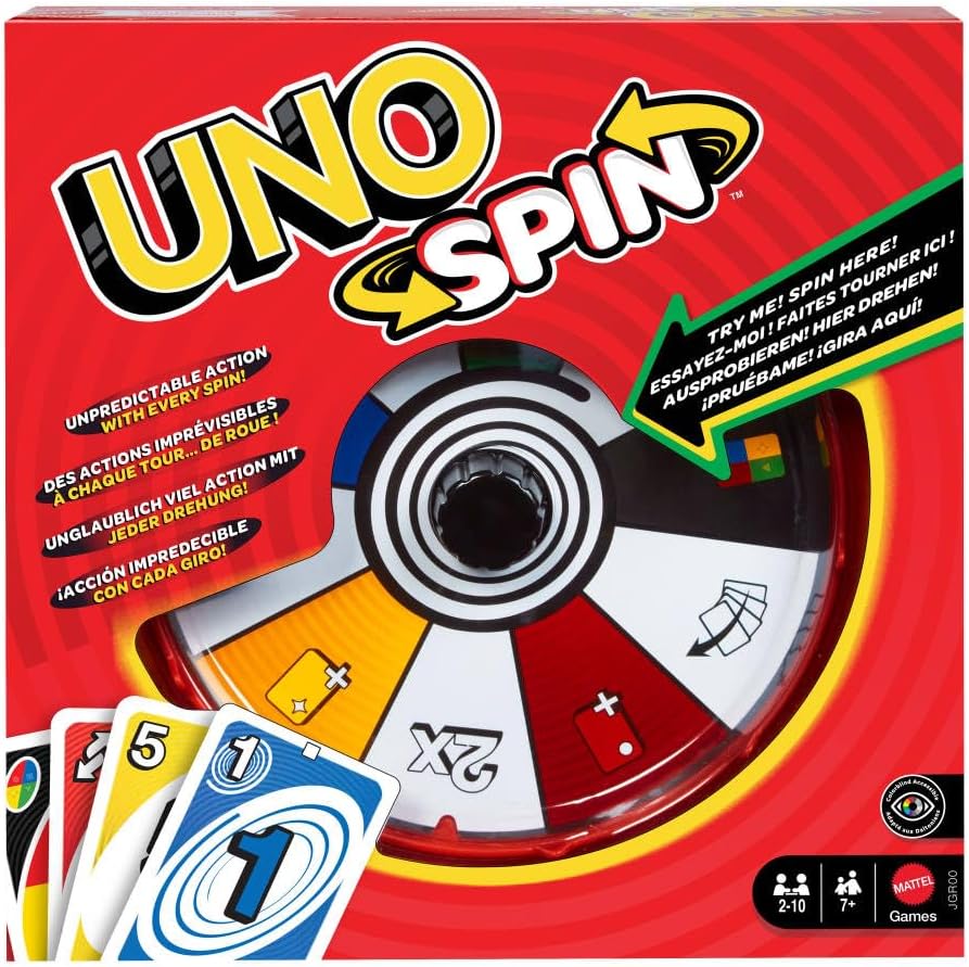 juego de mesa UNO SPIN de MATTEL JGR00