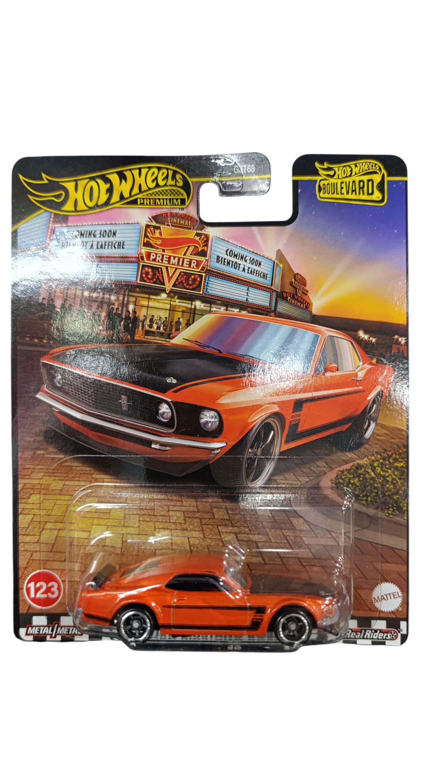 HOT WHEELS PREMIUM BOULEVARD '69 ford mustang boss 302 JBL20