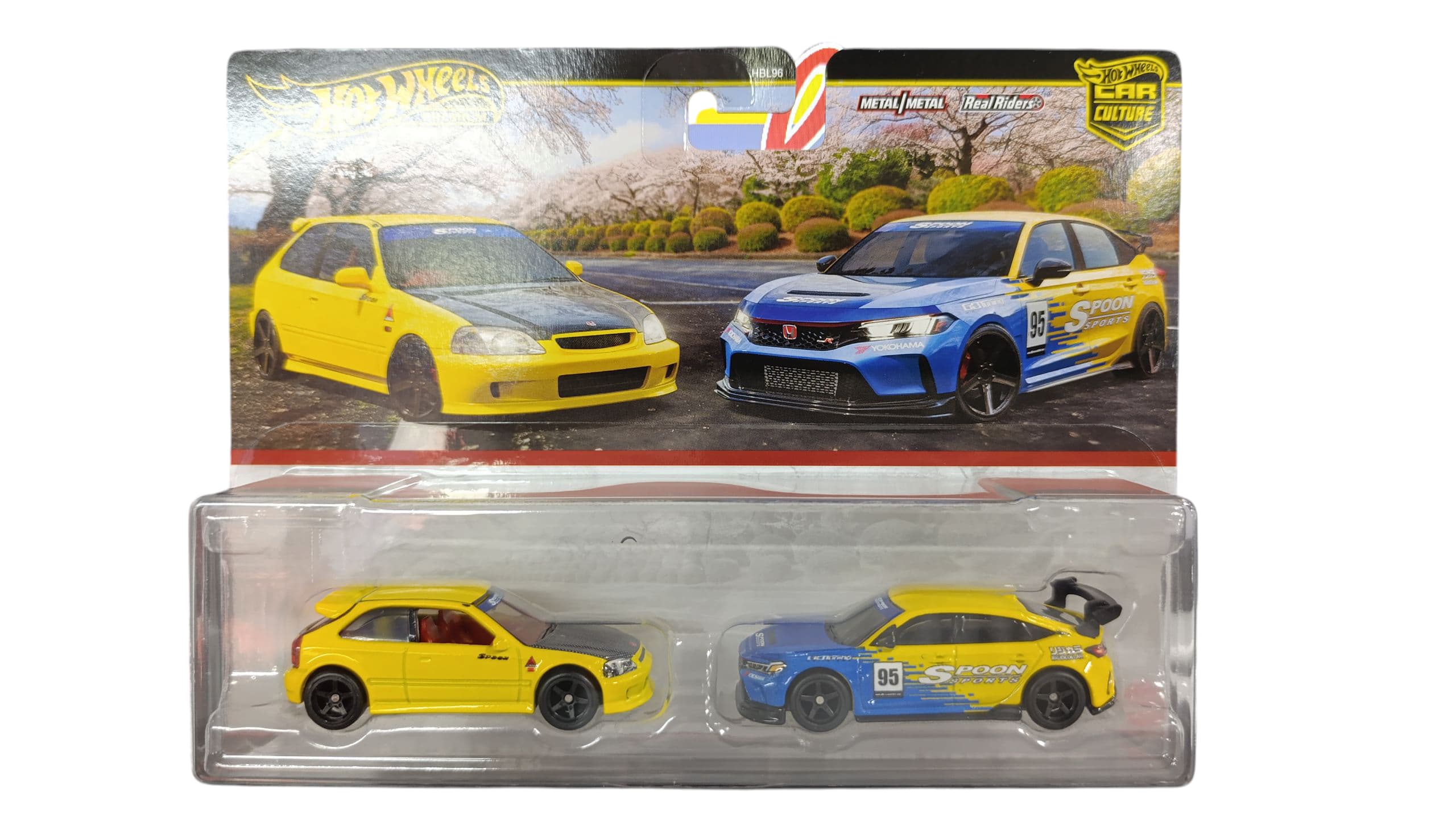 HOT WHEELS PREMIUM CAR CULTURE '99 HONDA CIVIC TYPE R (EK9)+HONDA CIVIC TYPE R JBL00
