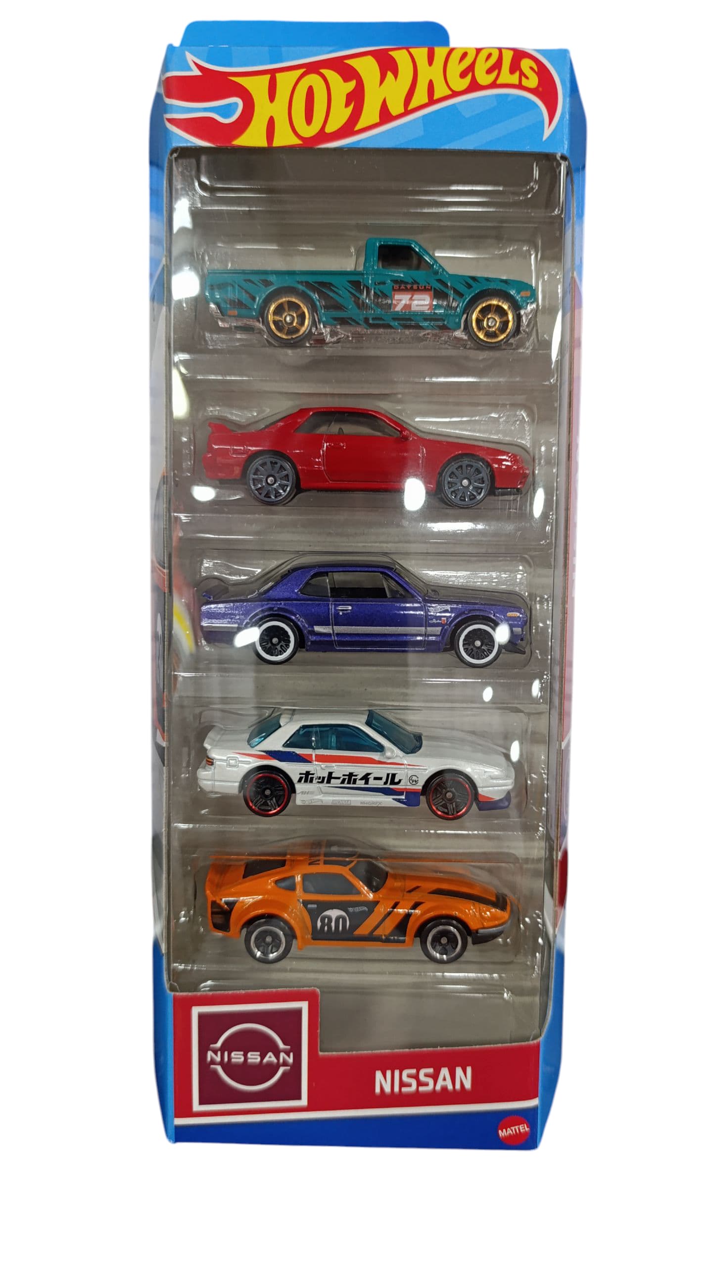 pack 5 HOT WHEELS NISSAN HLY73