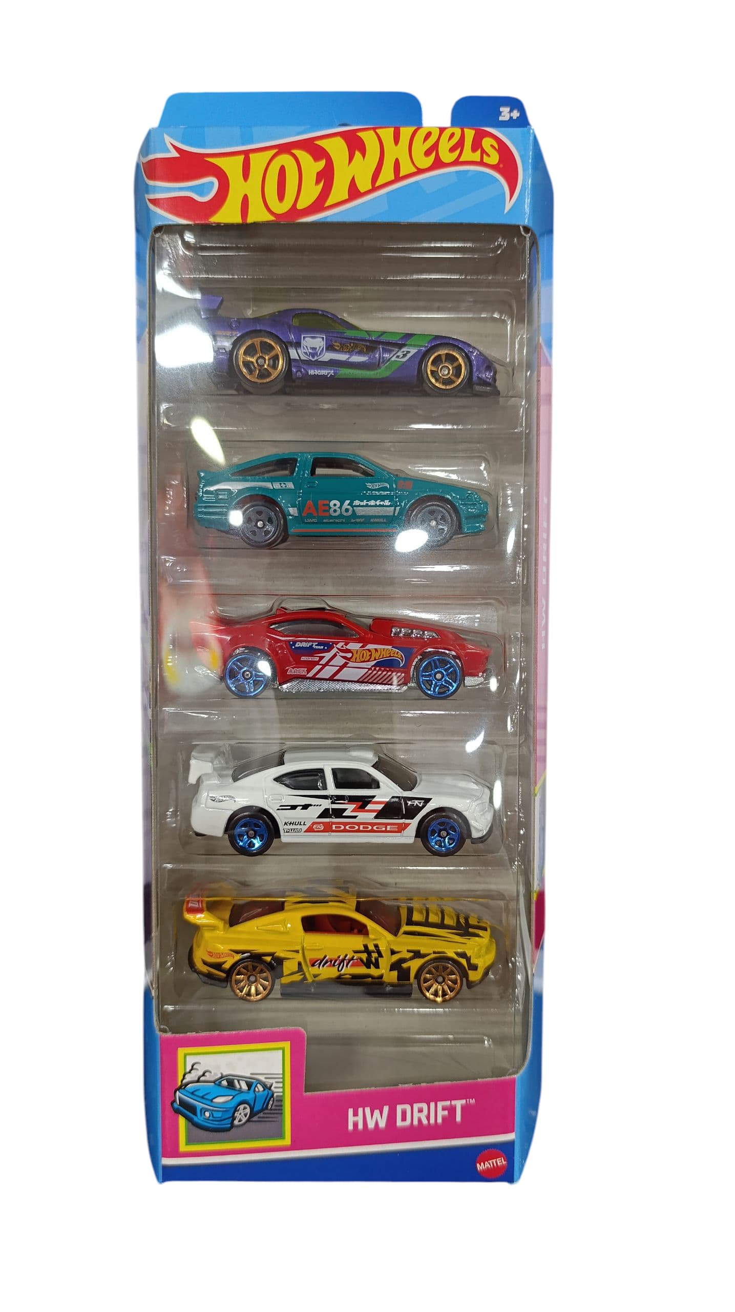 pack 5 HOT WHEELS HW DRIFT HLY75