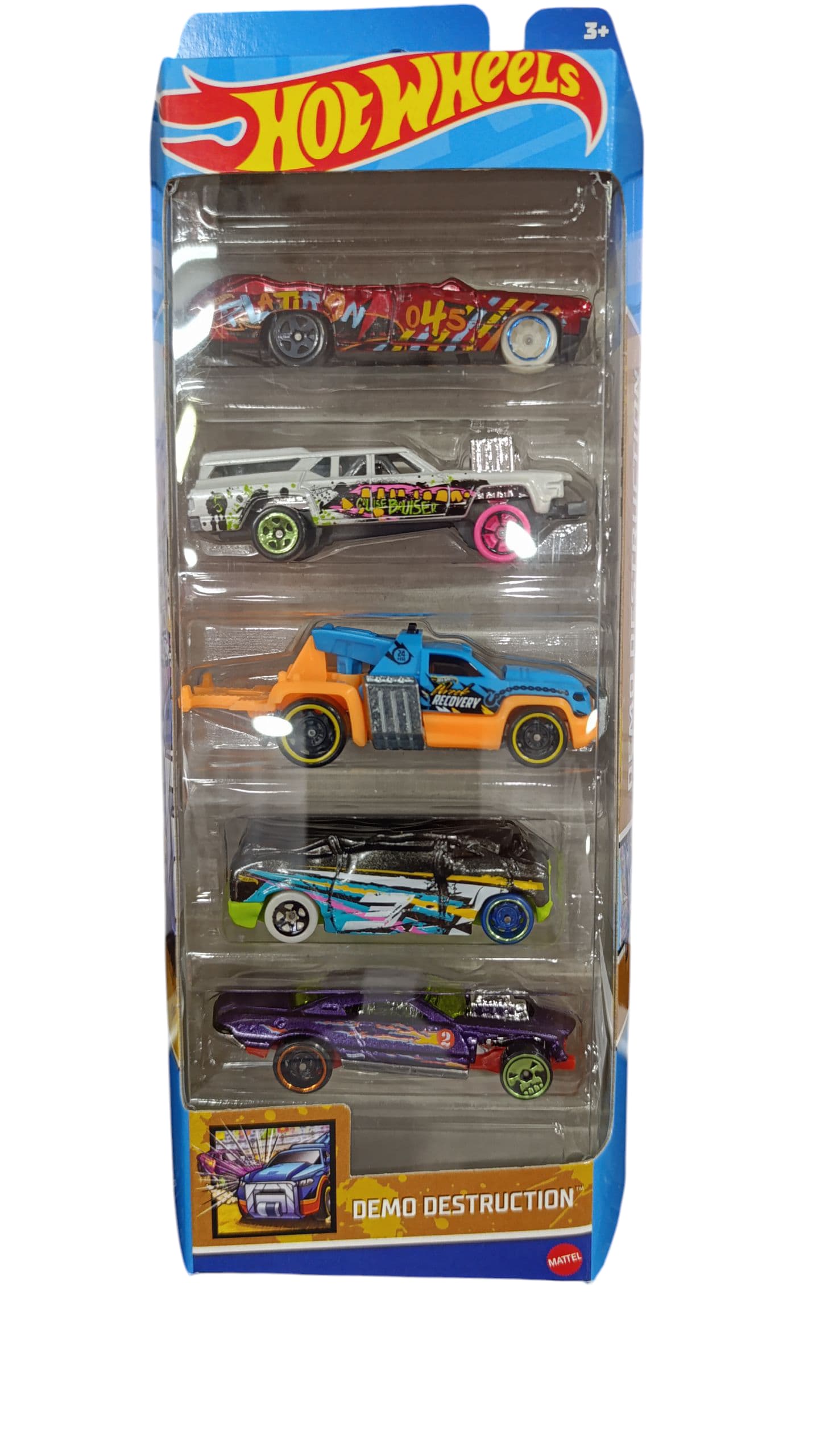 pack 5 HOT WHEELS DEMO DESTRUCTION HLY71