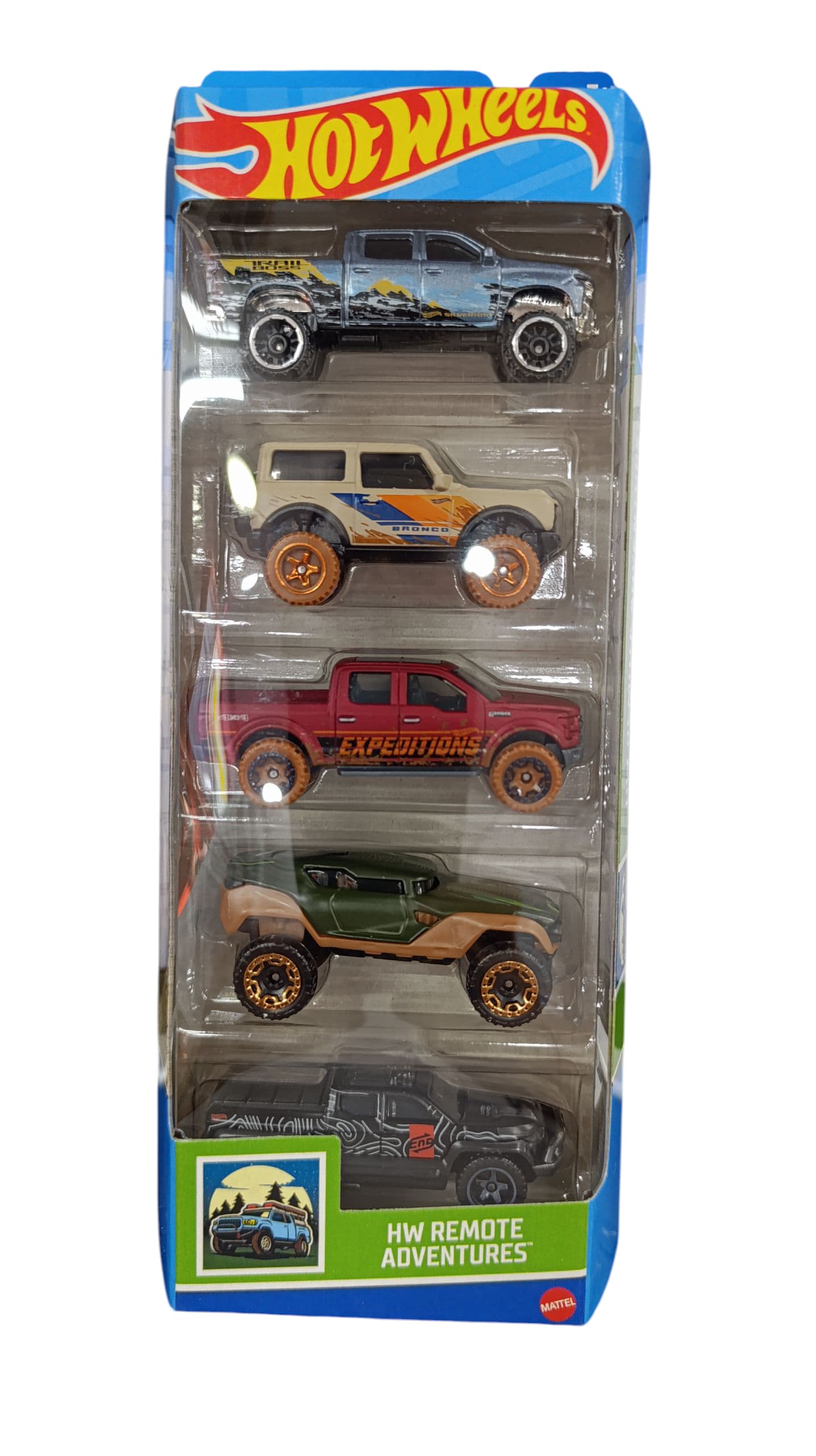 PACK 5 COCHES HOT WHEELS HW REMOTE ADVENTURES HLY74