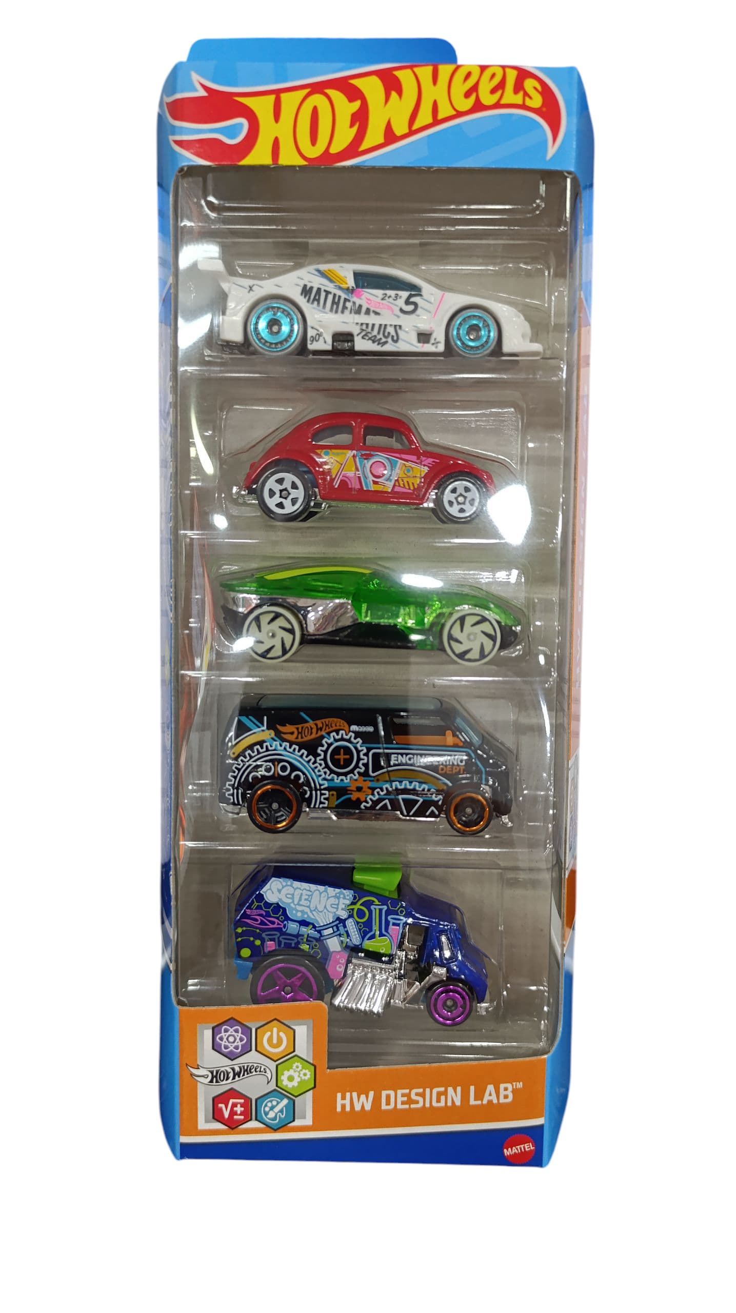 PACK 5 COCHES HOT WHEELS HW DESIGN LAB HLY72